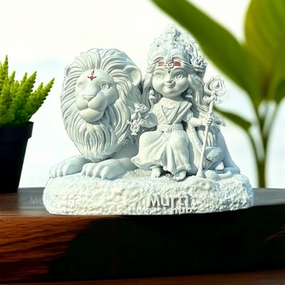 BAAL DURGA MAA WITH LION β CAR DASHBOARD IDOL