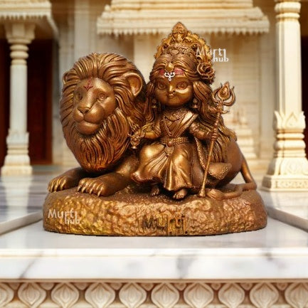 BAAL DURGA MAA WITH LION β CAR DASHBOARD IDOL