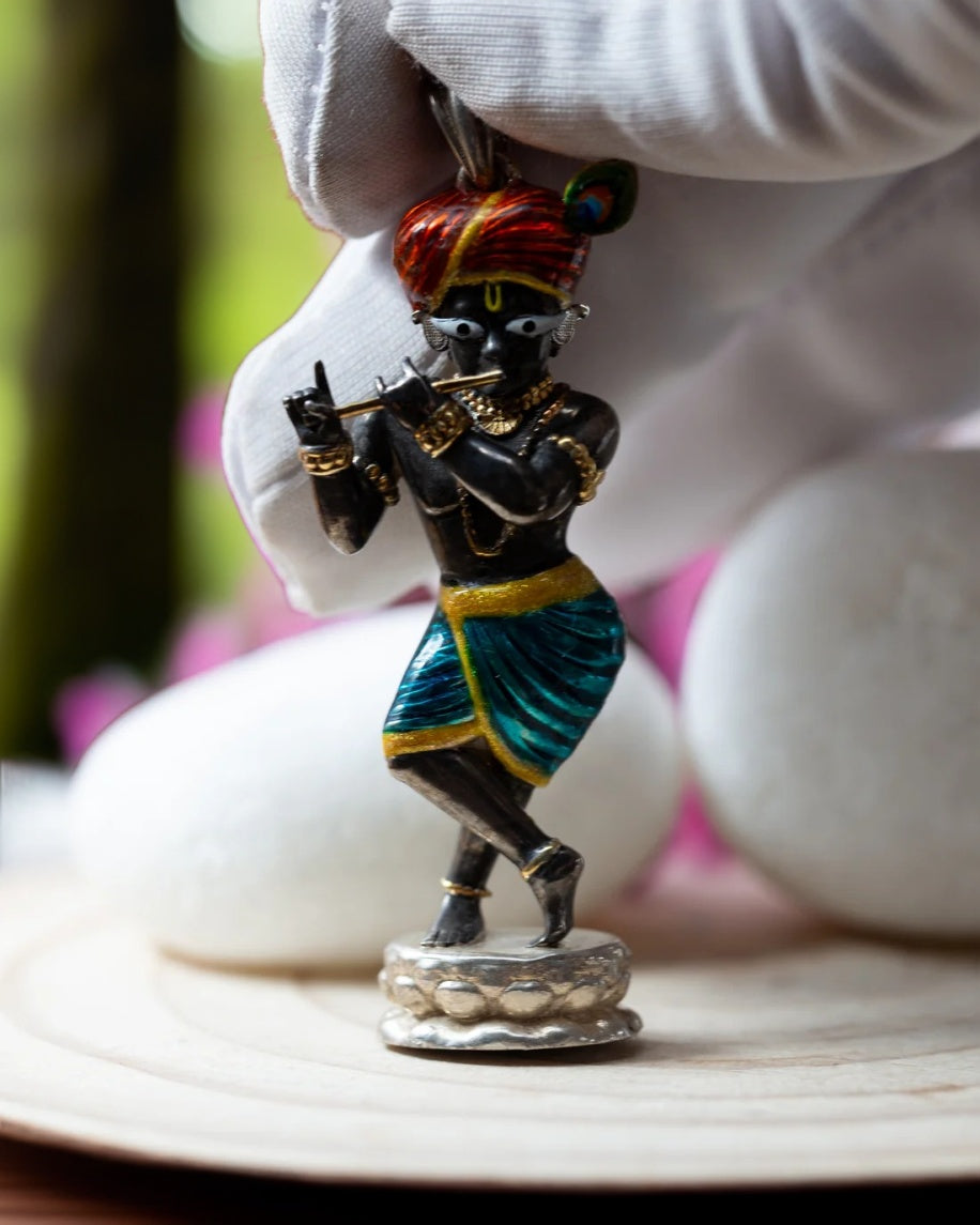 Enameled RadharamanJi Pendant
