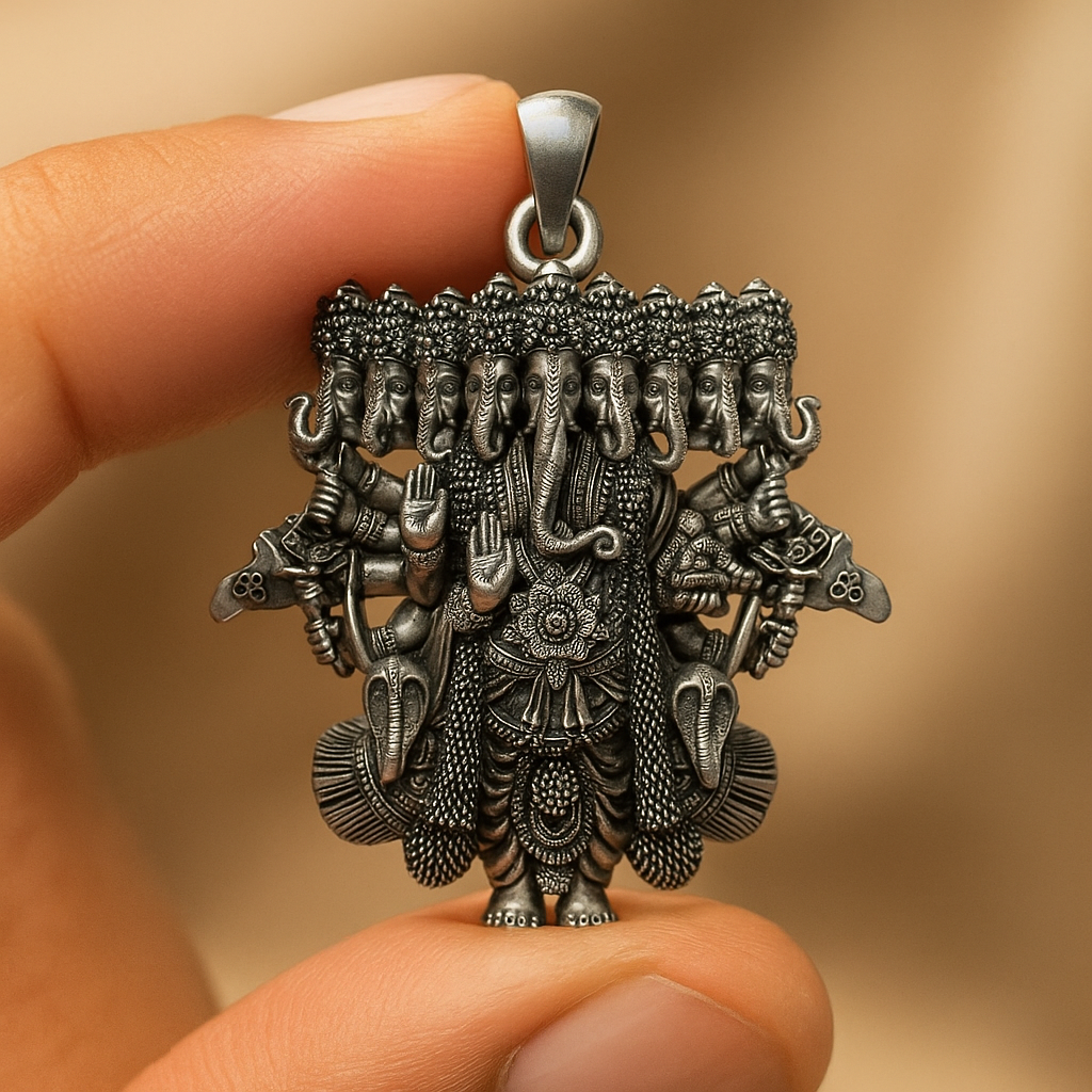 Ganesh Nine Heads Pendant