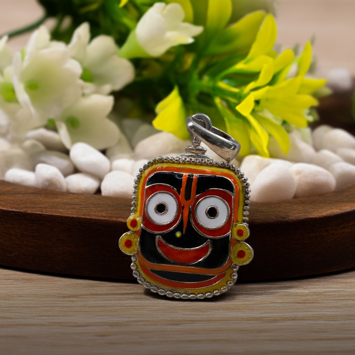 Mini Enameled Jagannath Pendent