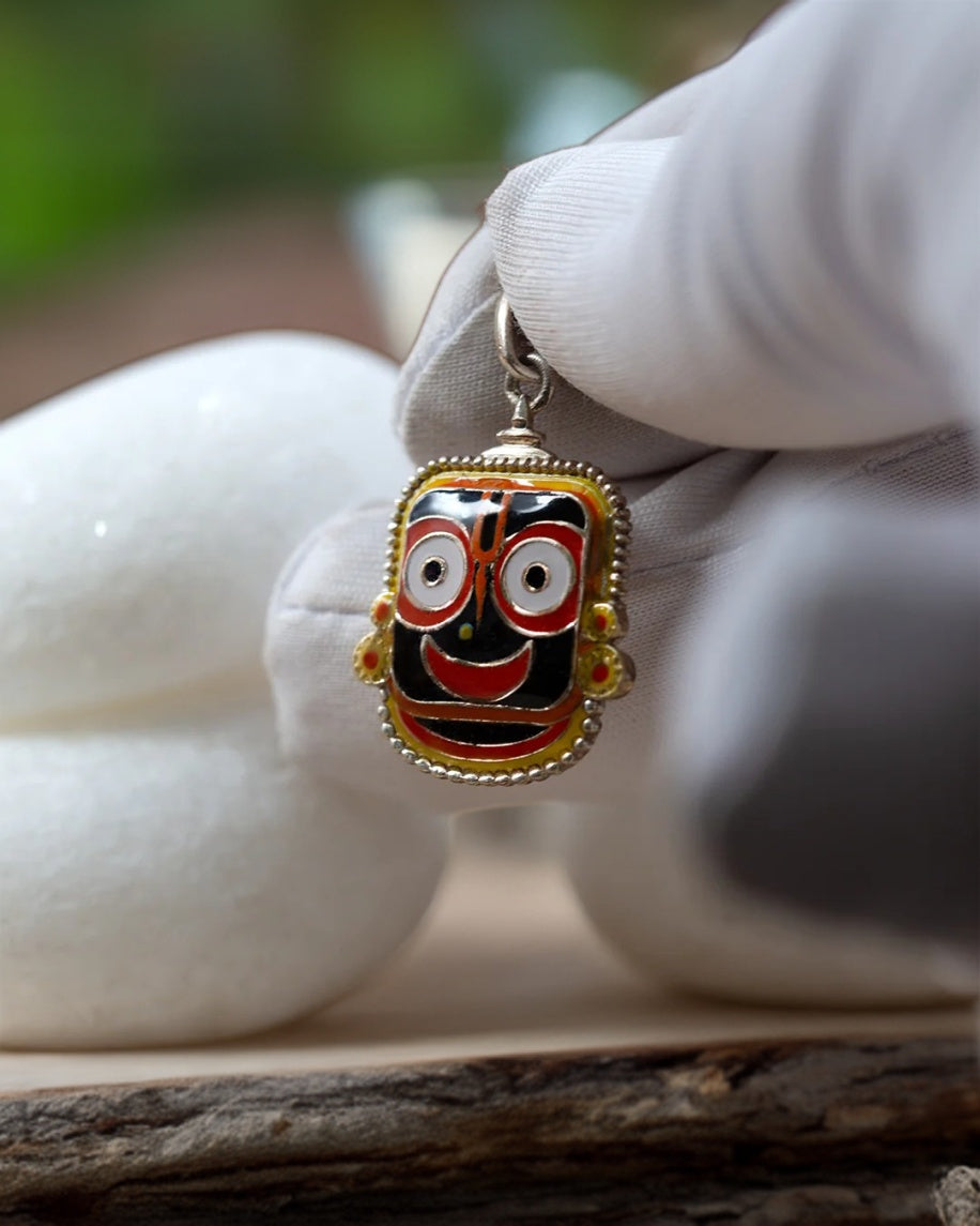 Mini Enameled Jagannath Pendent