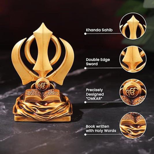 Khanda Sahib for Car Dashboard