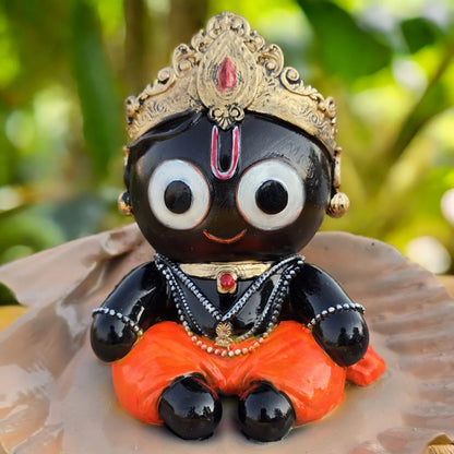 Jai Jagannath Idol | Bal Jagannath Murti on Shankh Base