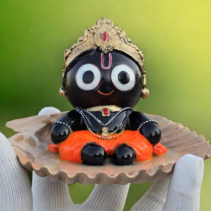 Jai Jagannath Idol | Bal Jagannath Murti on Shankh Base
