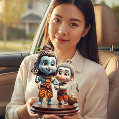 Bal Shiv With Hanuman Idol