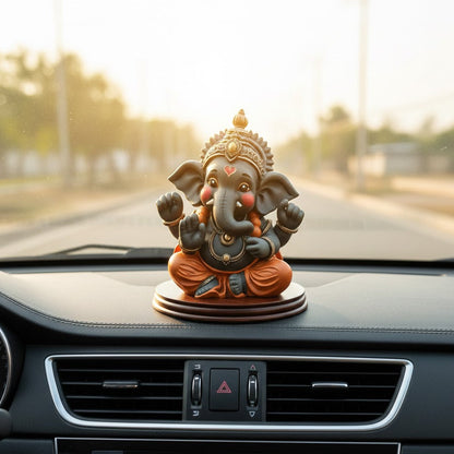 Black Stone Bal Ganesha Idol