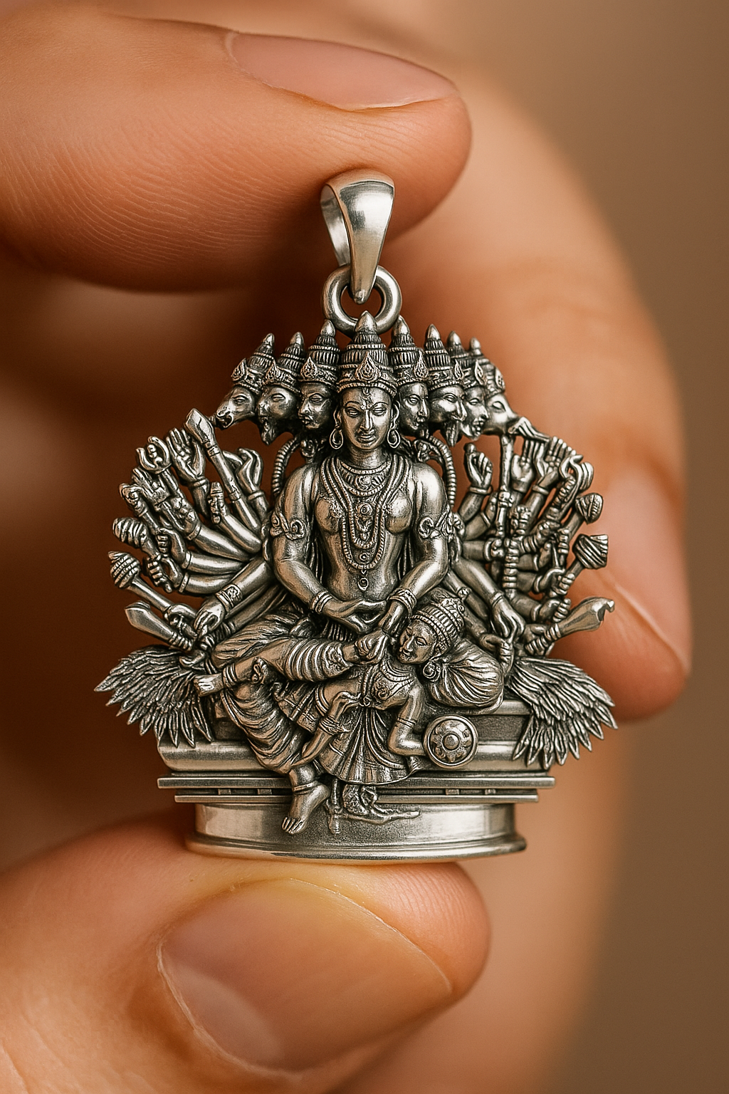 shta Mukha Ganda Bherunda Pendant