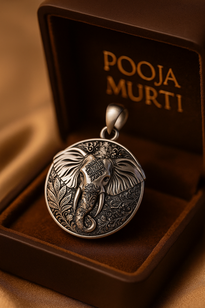 Elephant Carving Pendant