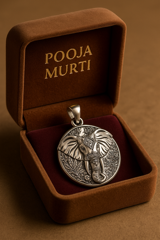 Elephant Carving Pendant
