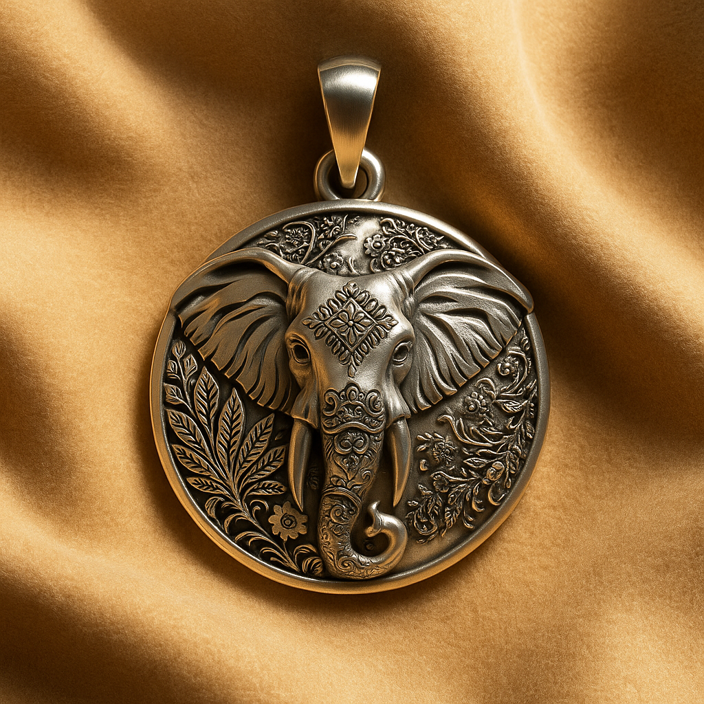 Elephant Carving Pendant