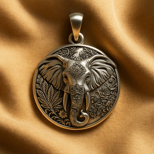 Elephant Carving Pendant
