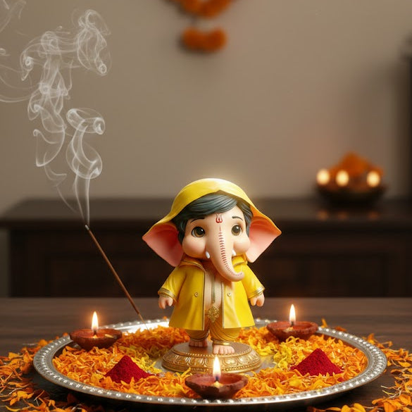 Cute Bal Ganesha Idol