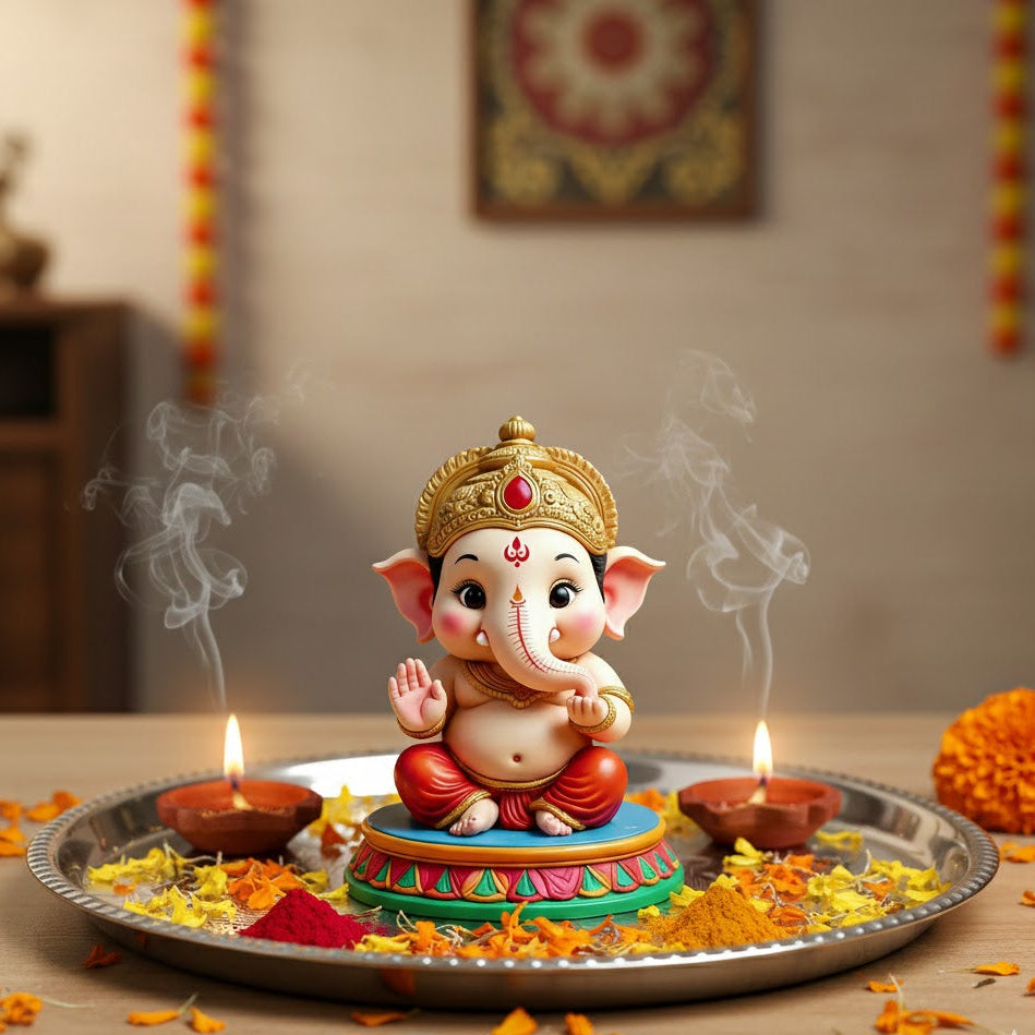 Cute Bal Ganesha Idol