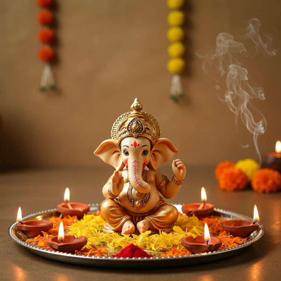 Cute Lord Bal Ganesha Idol