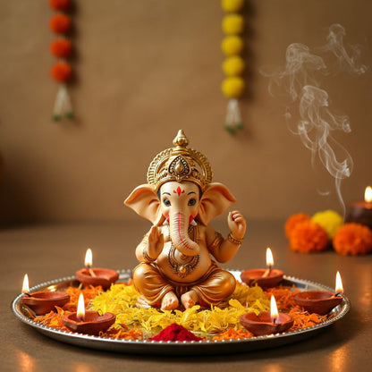 Cute Lord Bal Ganesha Idol