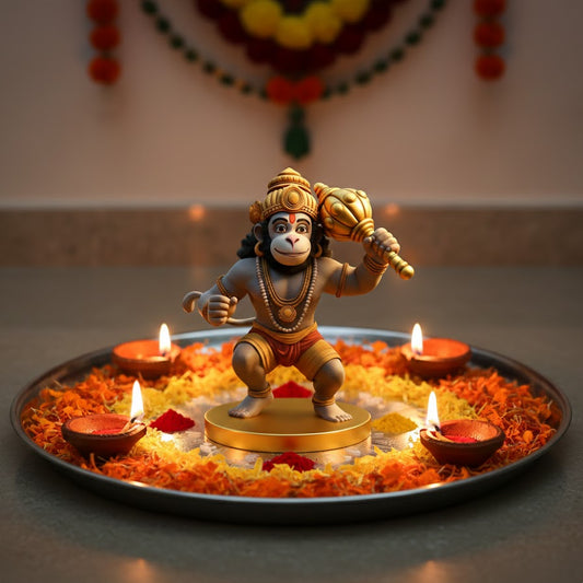 Lord Hanuman Idol With Gada