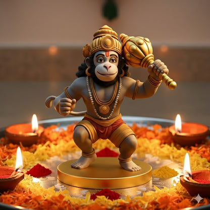 Lord Hanuman Idol With Gada