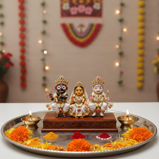 Lord Jagannath with Balabhadra & Subhadra Idol