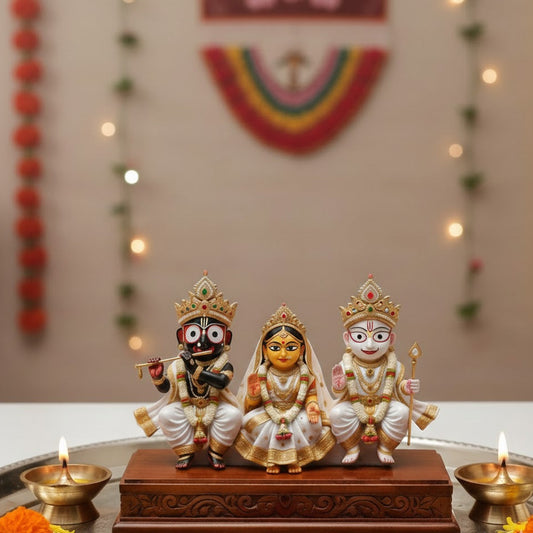 Lord Jagannath with Balabhadra & Subhadra Idol