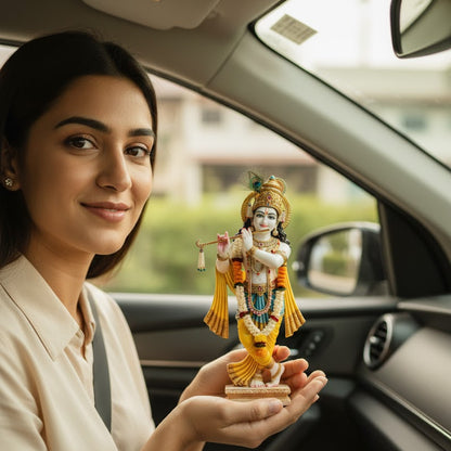 Lord Krishna with Flute Idol