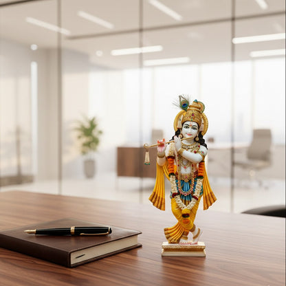 Lord Krishna with Flute Idol