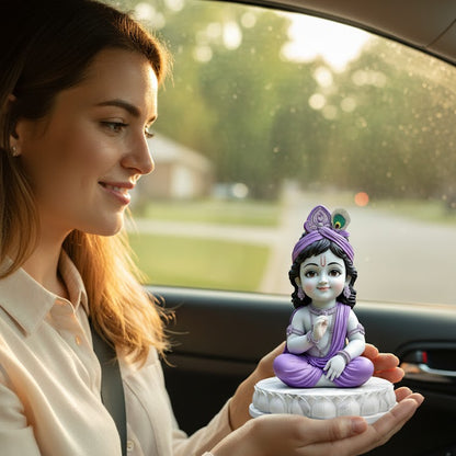 Meditating Bal Krishna Idol