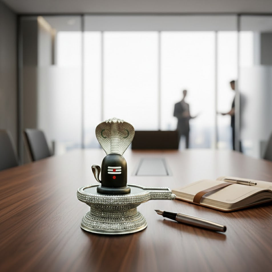 Shivling with Sheshnag Idol