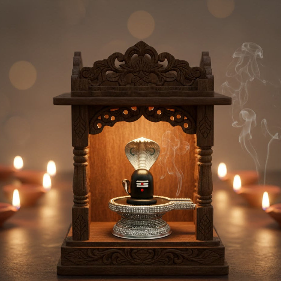 Shivling with Sheshnag Idol