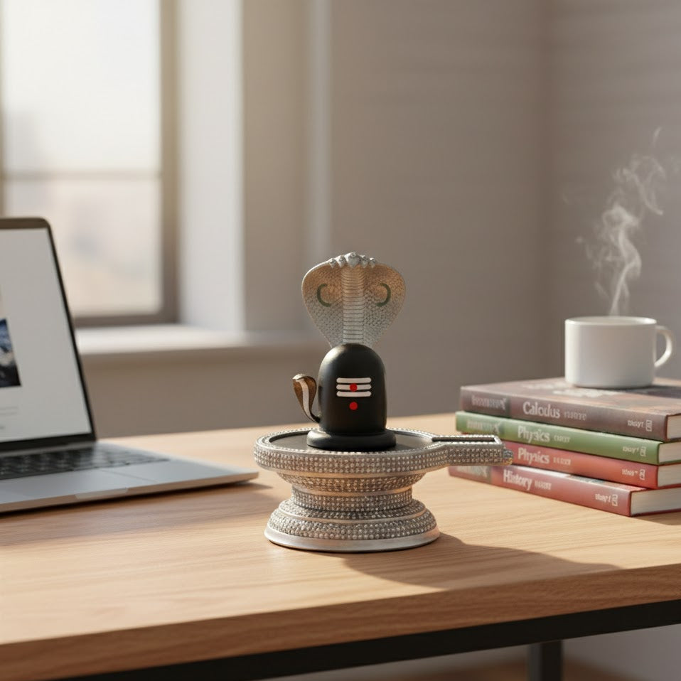 Shivling with Sheshnag Idol