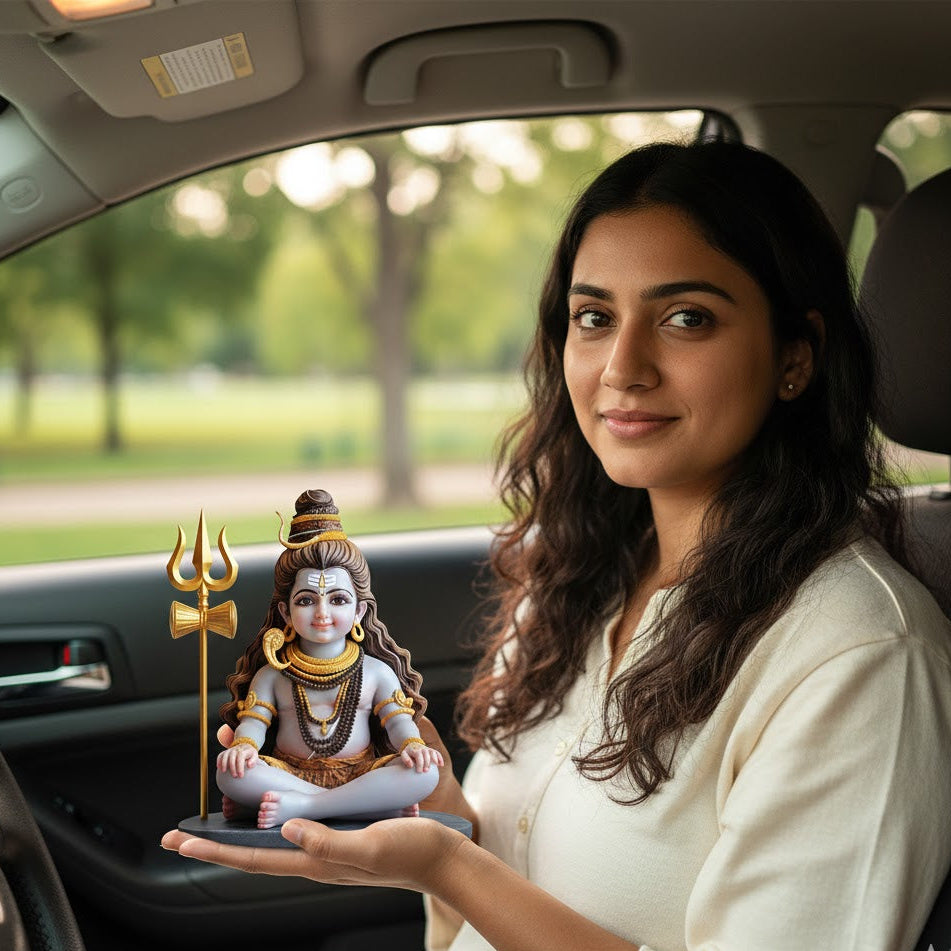Sitting Bal Shiva Idol
