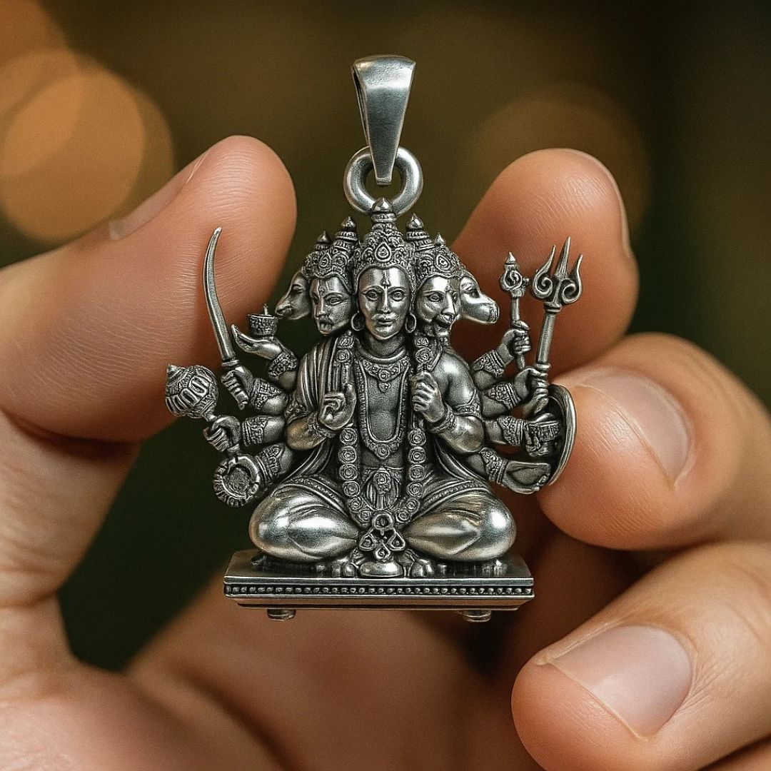 Sitting Panchmukhi Hanuman Pendant