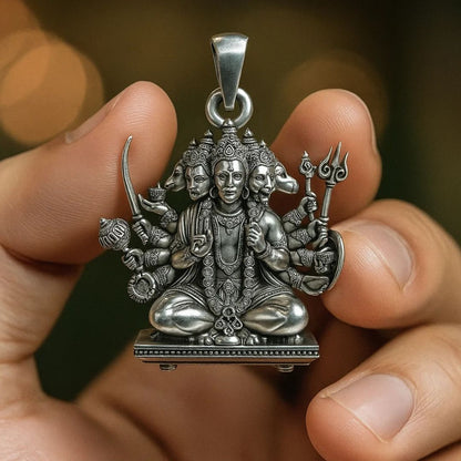 Sitting Panchmukhi Hanuman Pendant
