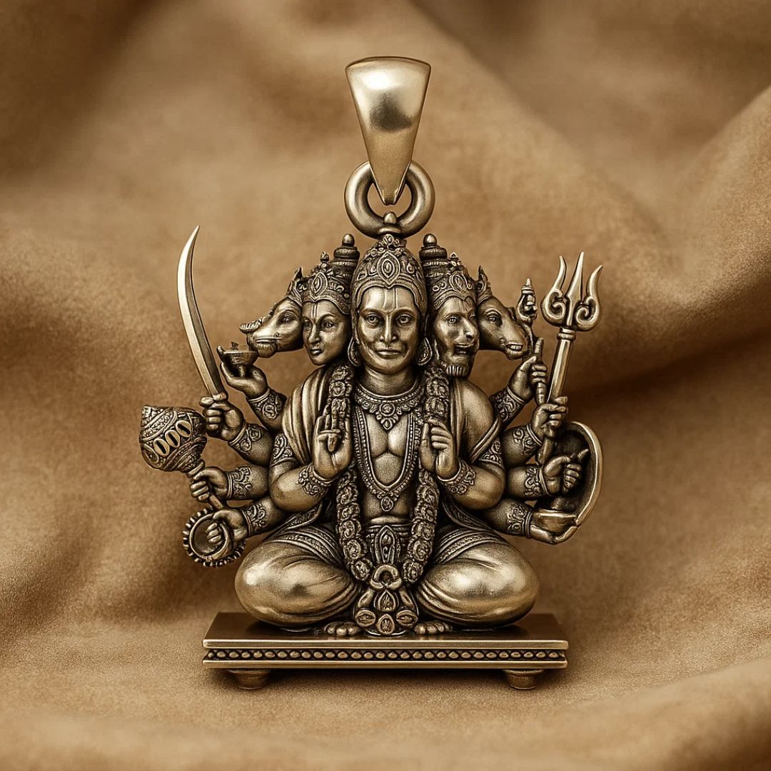 Sitting Panchmukhi Hanuman Pendant