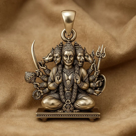 Sitting Panchmukhi Hanuman Pendant