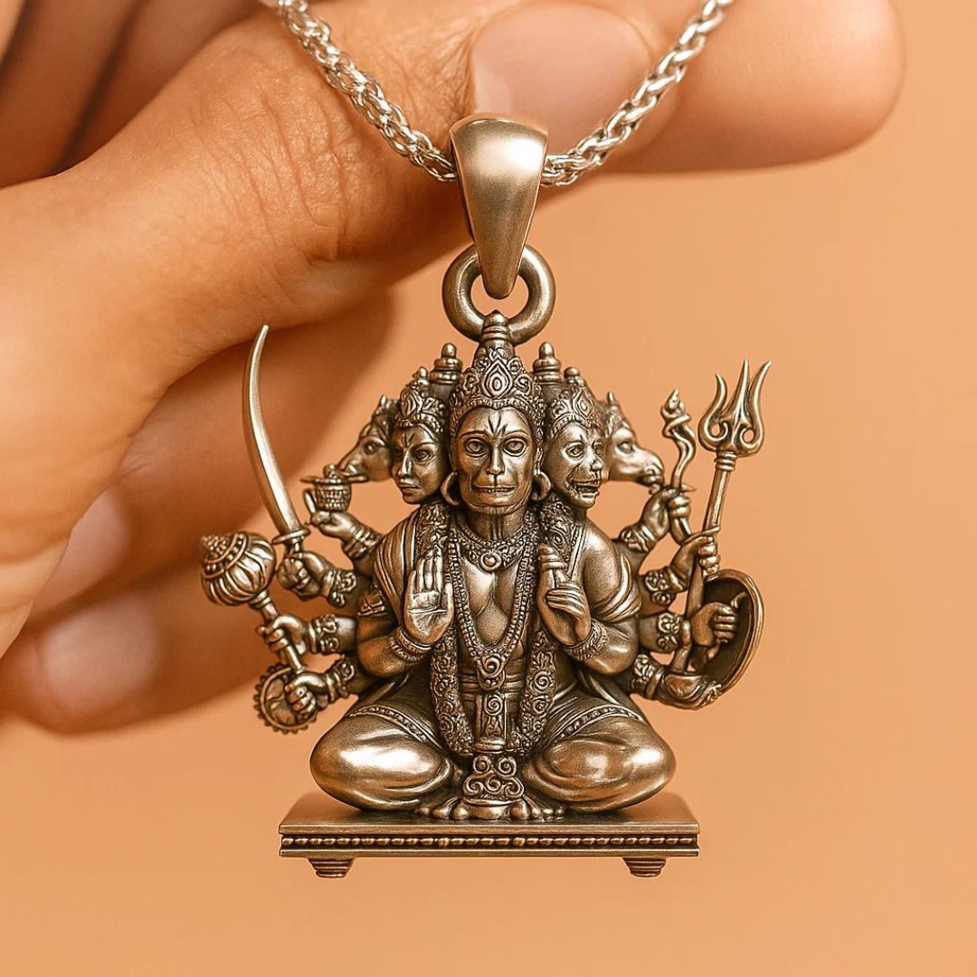 Sitting Panchmukhi Hanuman Pendant